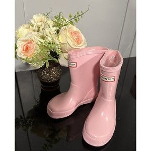 Hunter Boots PINK Girls Toddler Original First Classic Rain Boots US 8 EU 23